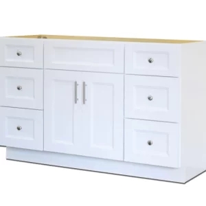 48″ Solid Wood Vanity in White Shaker