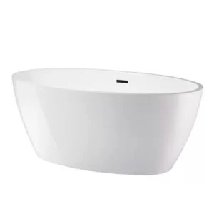 Vanity Art White Acrylic Freestanding Bathtub