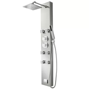 Pfister Stainless Steel 6-Spray Shower Panel System (Valve Included)
