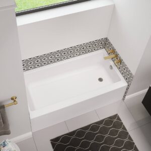 Bosca Access 6030 AFR Acrylic Alcove Right-Hand Drain Bathtub