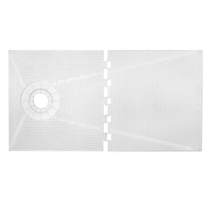 Prova Prefabricated Sloped Pan, Off-Set Drain - 32" x 60"