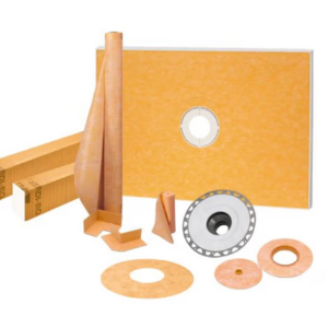 Schluter KERDI-SHOWER-KIT Shower Kit with Center Outlet Position without Grate with 2" PVC Flange 38" x 60"